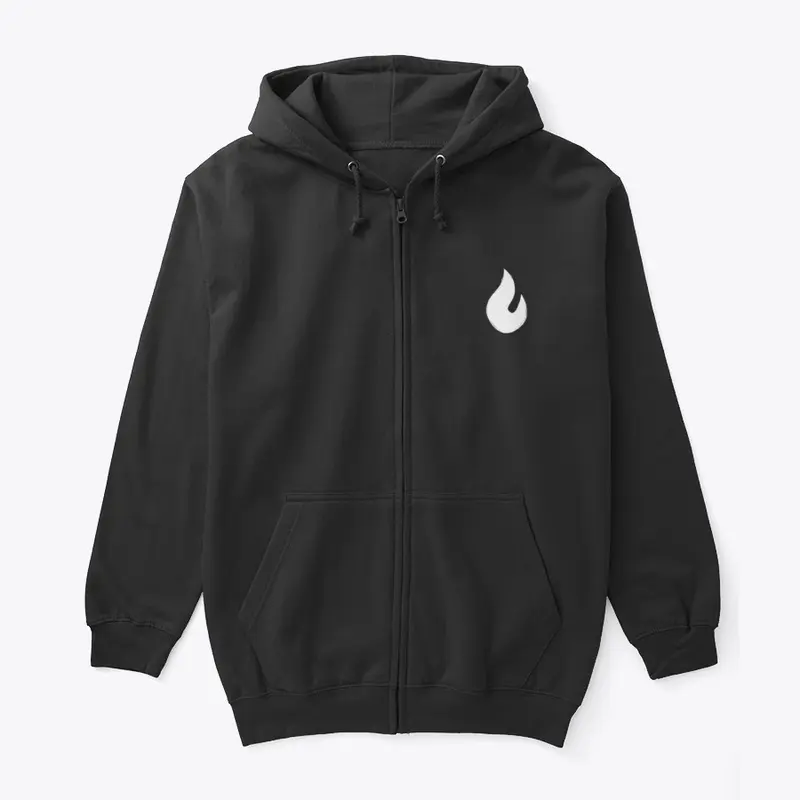 AI Dungeon Flame Zip Hoodie