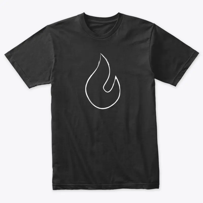 AI Dungeon Flame Outline Tee